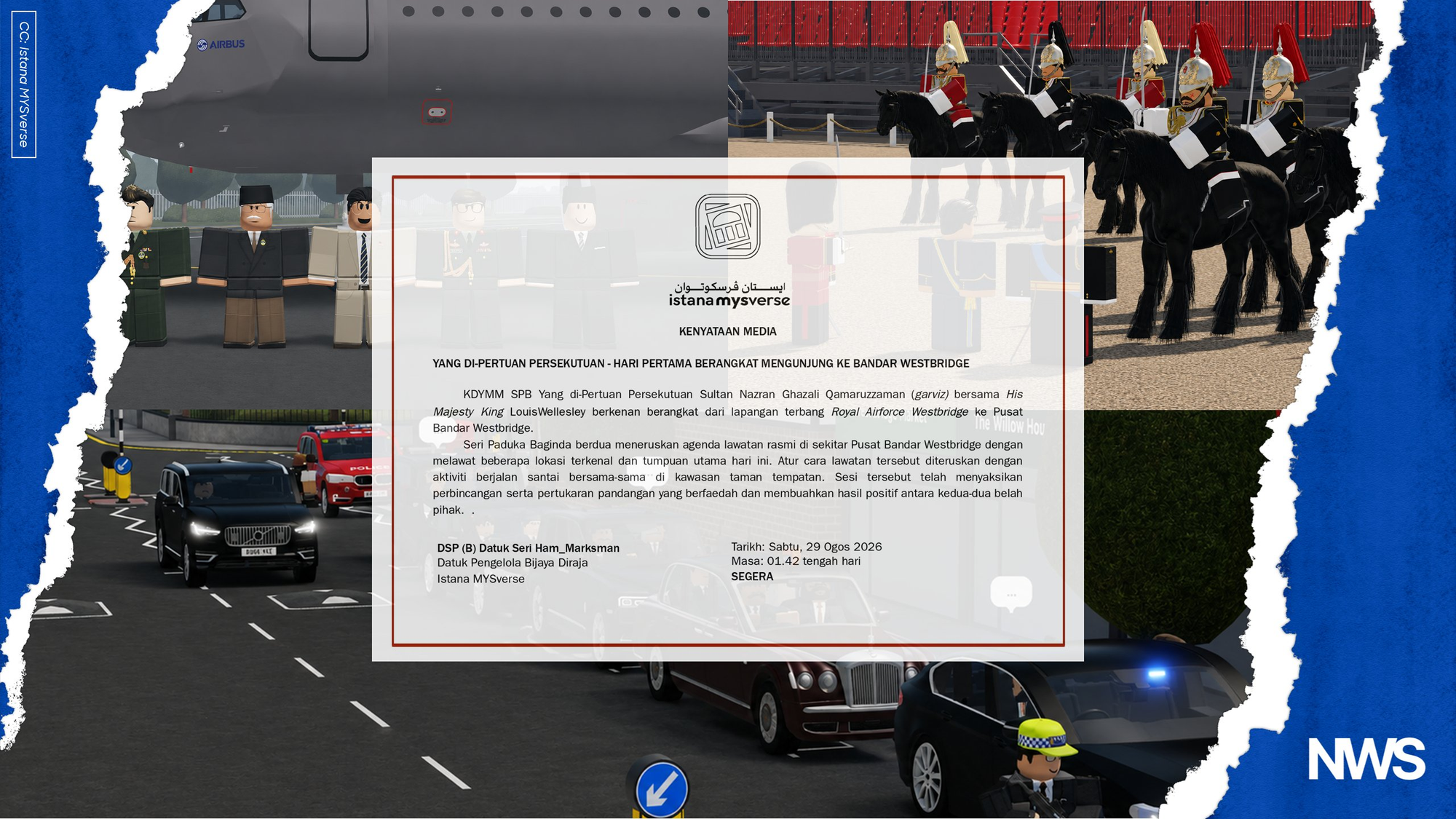 Tuanku garbeeze Begins Official Visit to Westbridge, Meets King LouisWellesley的特色图片
