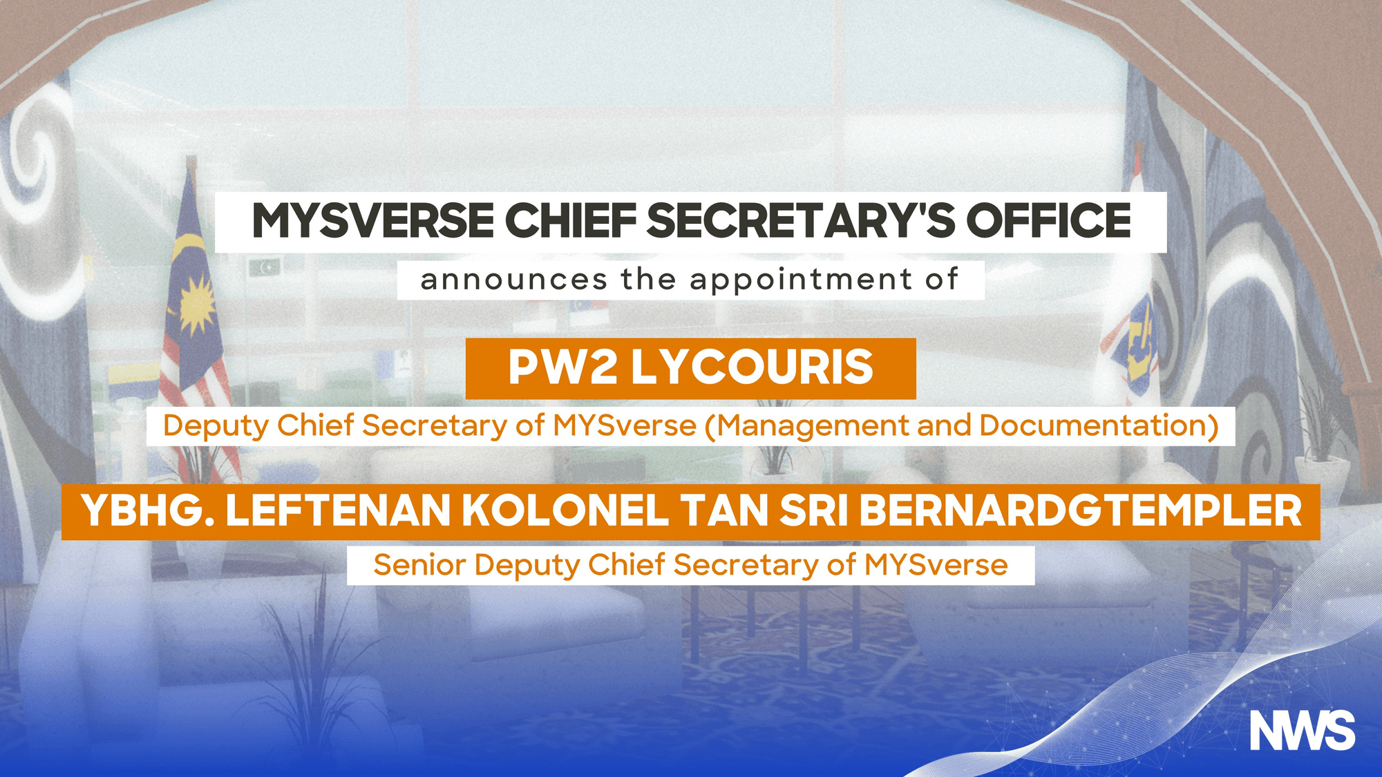 Imej utama untuk MYSverse Chief Secretary’s Office Appoints New Deputy and Senior Deputy Chief Secretaries