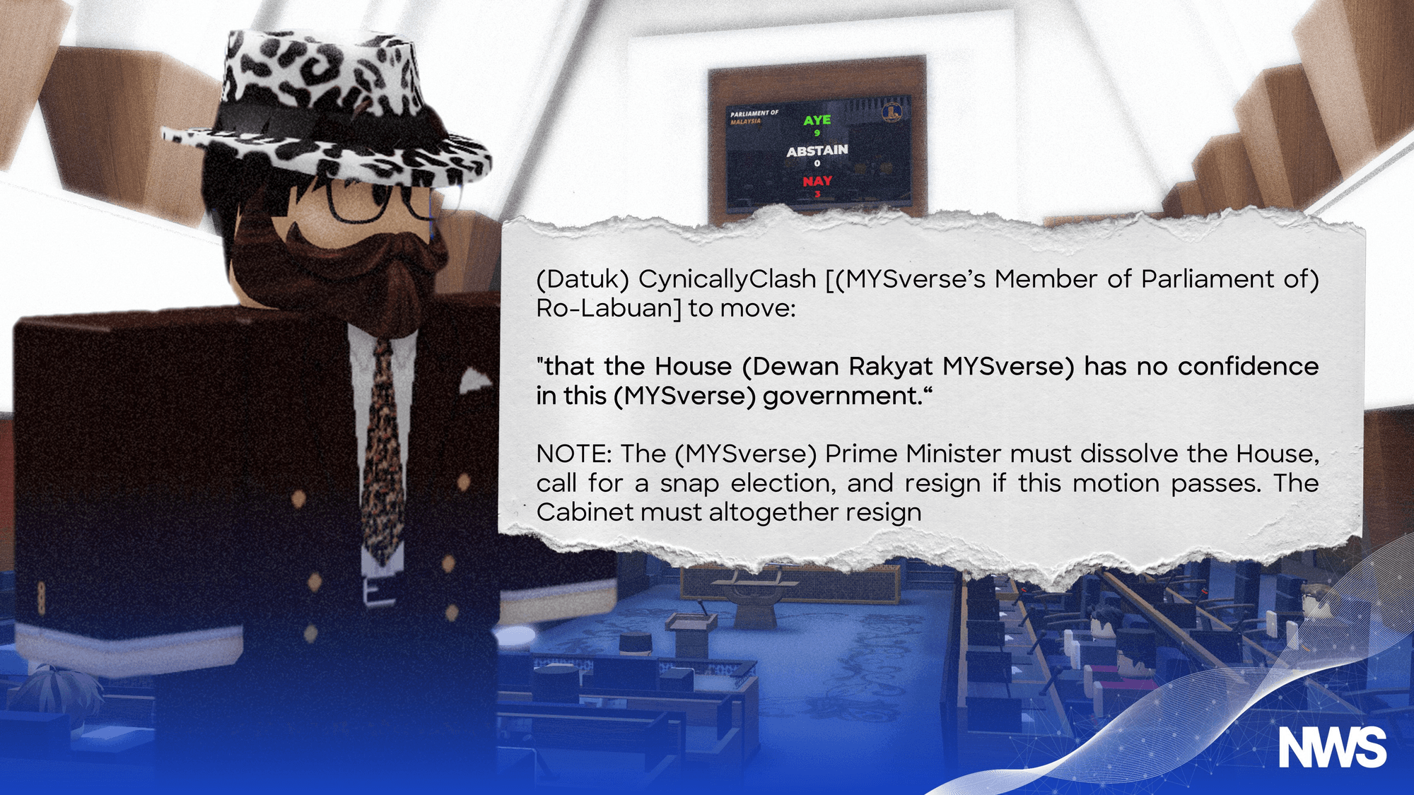 Ro-Labuan MP Tables No-Confidence Motion Against MYSverse Government的特色图片
