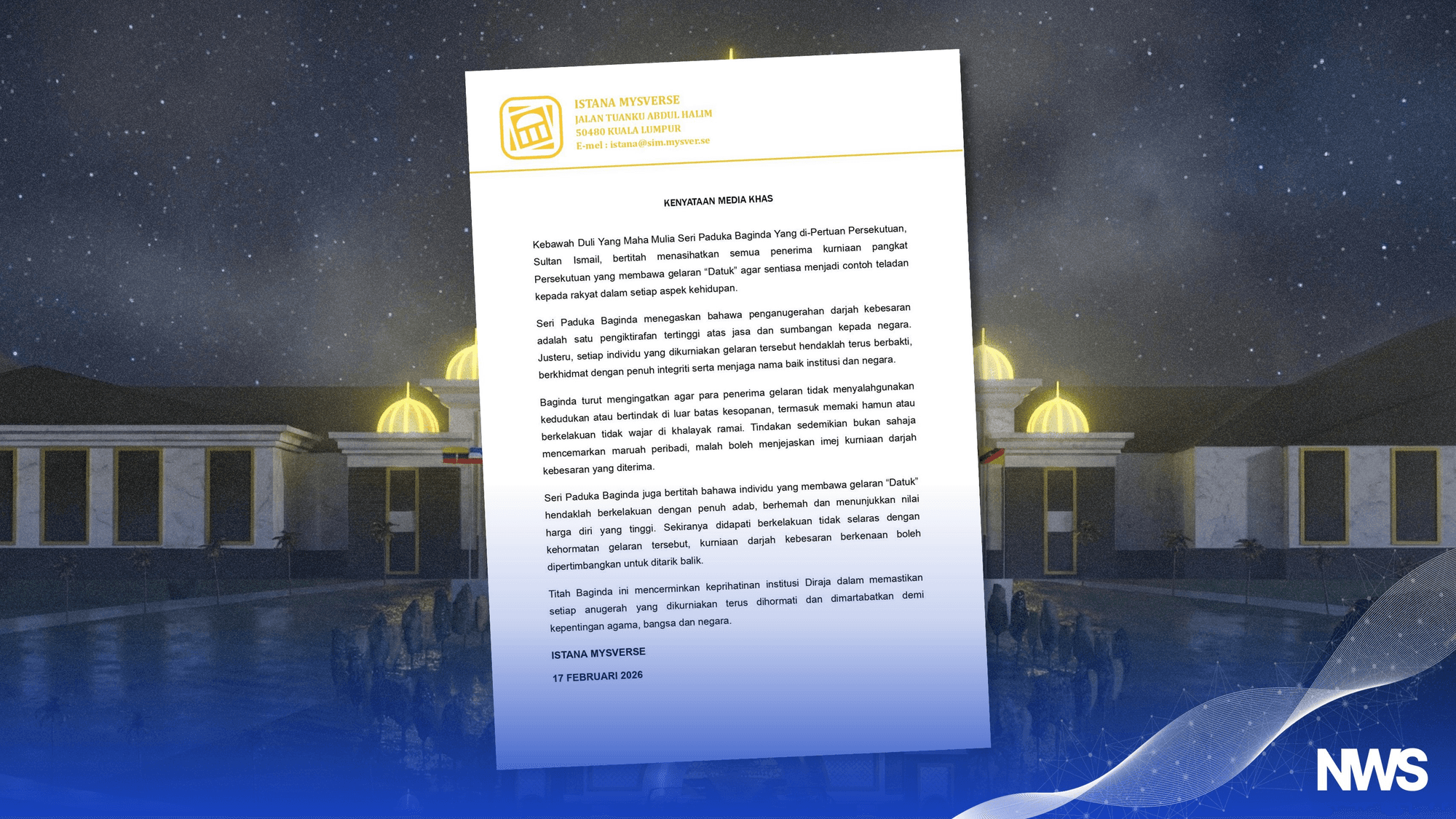 YDPP Warns ‘Datuk’ Title Holders Against Abuse of Honour的特色图片