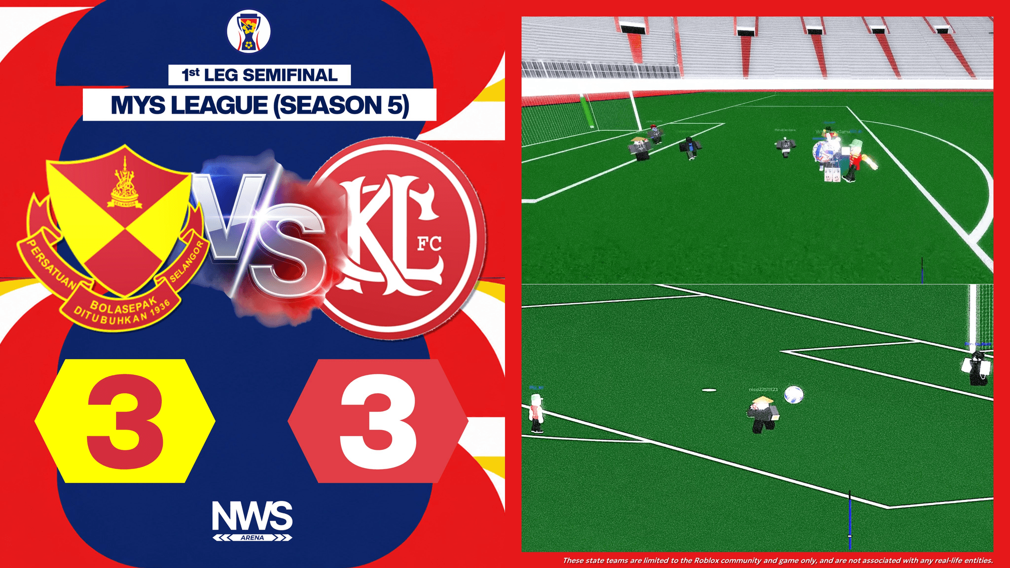 Ro-Selangor FC and Ro-KL City FC Draw 3–3 in MYS League Semifinal First Leg