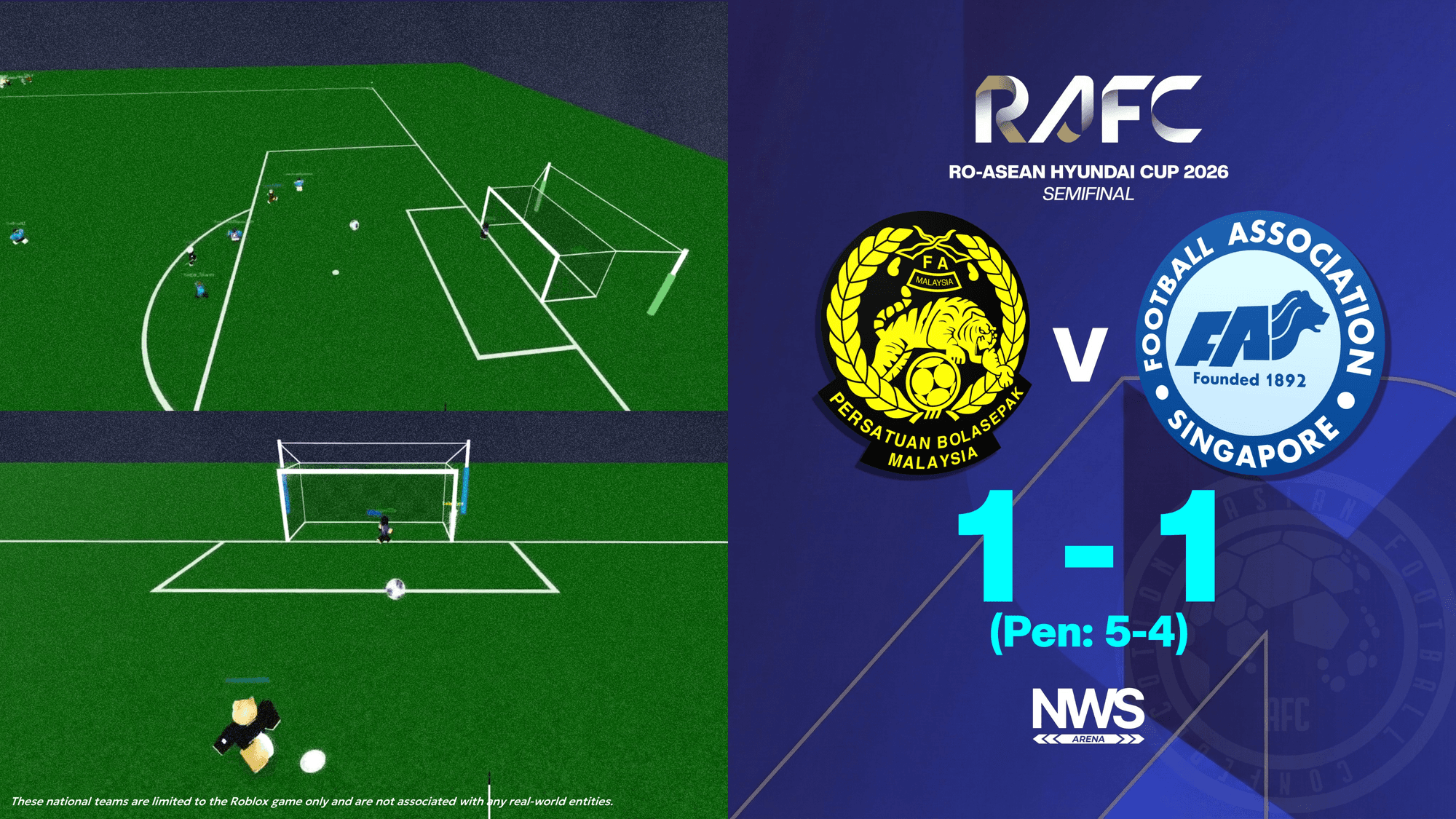 MYSverse Beats Ro-Singapore on Penalties to Reach Ro-ASEAN Hyundai Cup Final