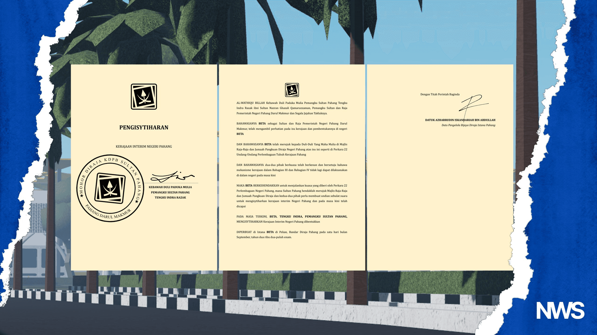 Featured image for Regent Sultan Proclaims Establishment of Interim Ro-Pahang State Government